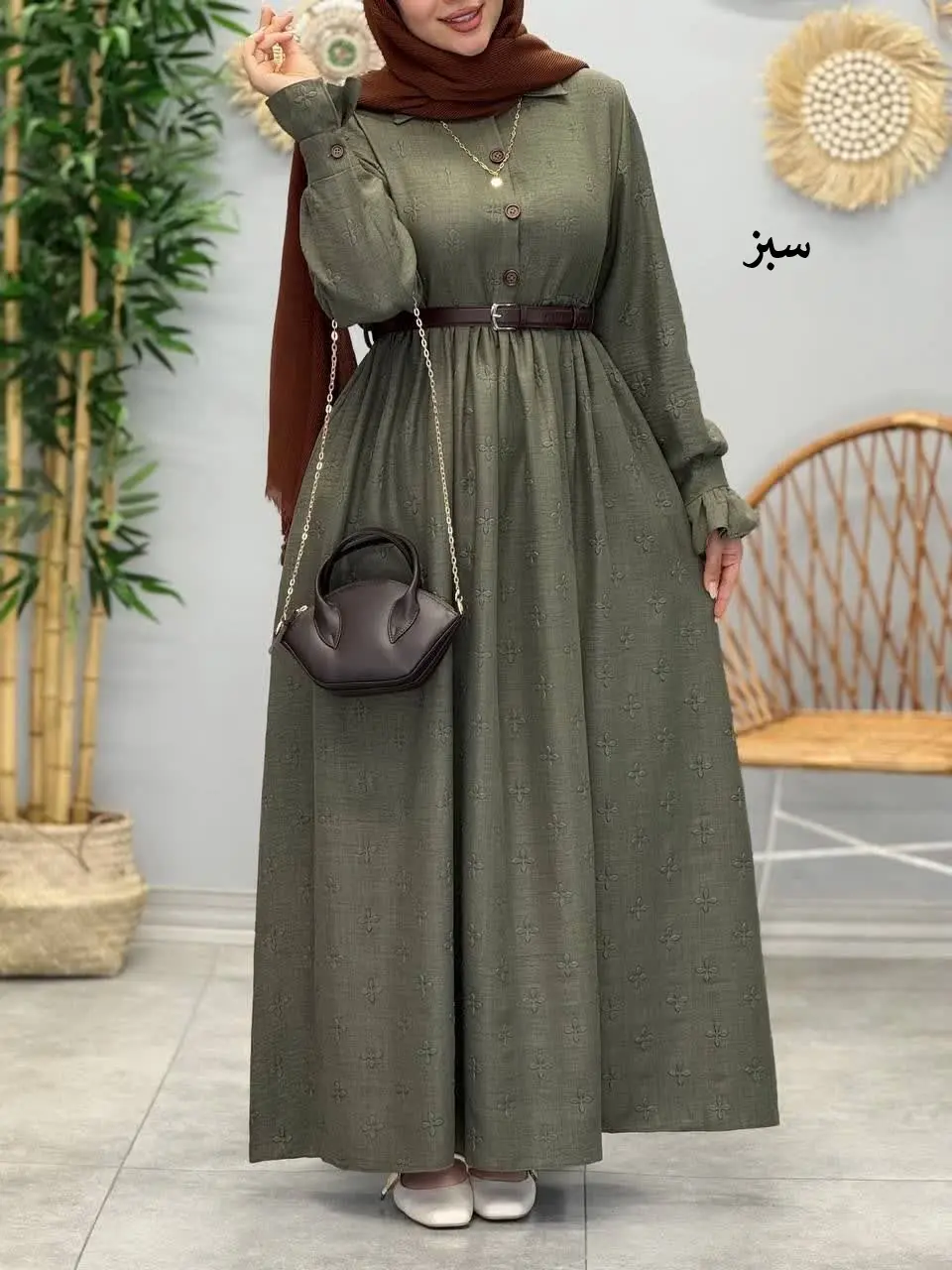 3416-پیراهن مزونی ویشکا